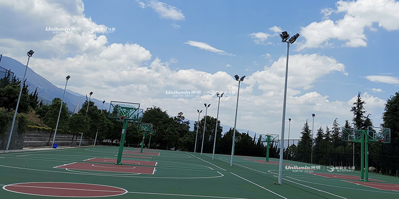 云南大理学院篮球场 网球场